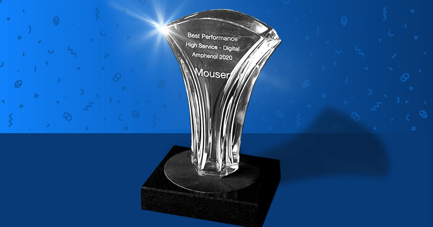 Mouser Electronics reçoit la distinction Meilleurs services et performances numériques d’Amphenol pour la troisième année consécutive